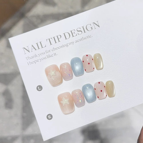 【清透星光】手工穿戴甲纯手作