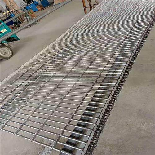 定做不锈钢链杆输送机网带链条式支轴网带工业耐高温清洗传送带