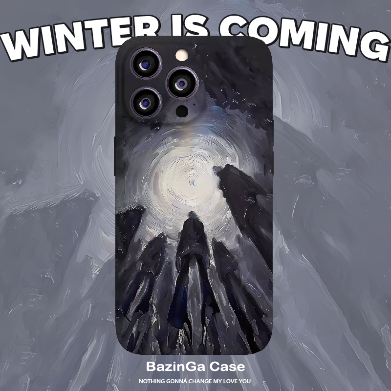 黑色抽象油画淡漠世界菲林全包手机壳适用苹果15nova12华为p60mate60pro小米14opporeno9vivo荣耀100iPhone14