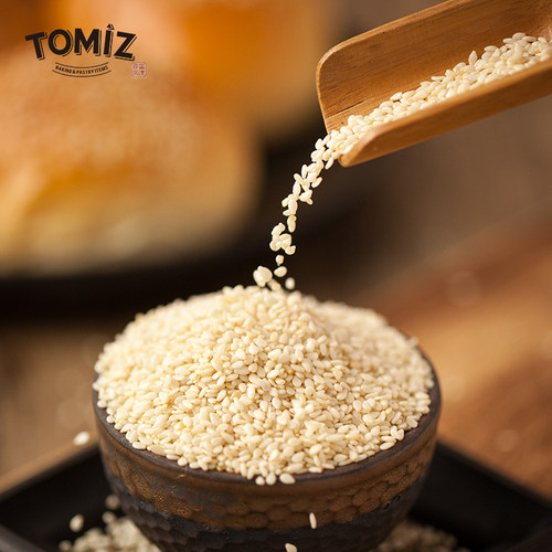 TOMIZ富泽商店烘烤白芝麻100g烘焙材料寿司面包饼干蛋糕装饰用