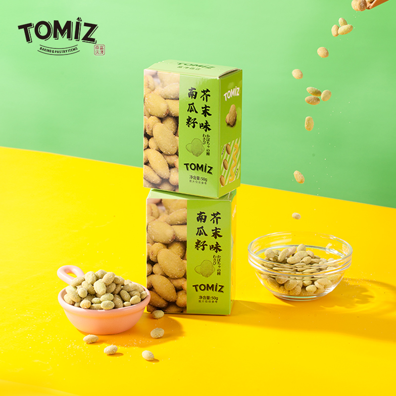 tomiz炒货富泽商店芥末味南瓜籽