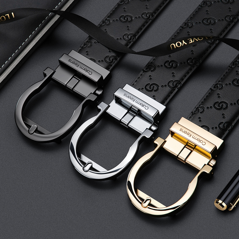 男士皮带calermkeens自动扣国际