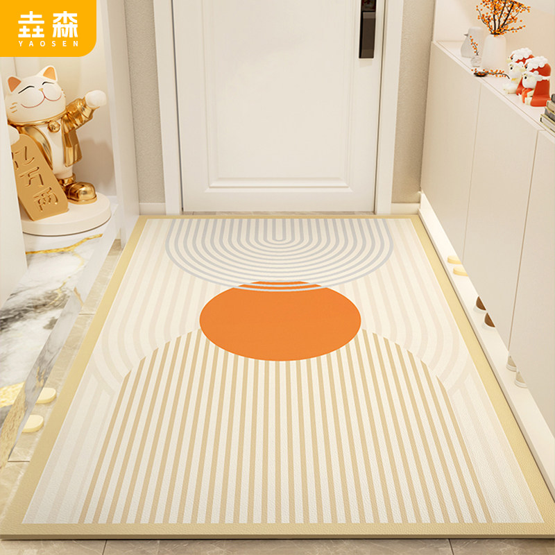 入户地垫高级感入户门垫可擦免洗pvc皮革玄关进门地毯可裁剪脚垫,居家布艺,入户地垫,淘宝优惠券,粉丝福利购,淘宝优惠卷