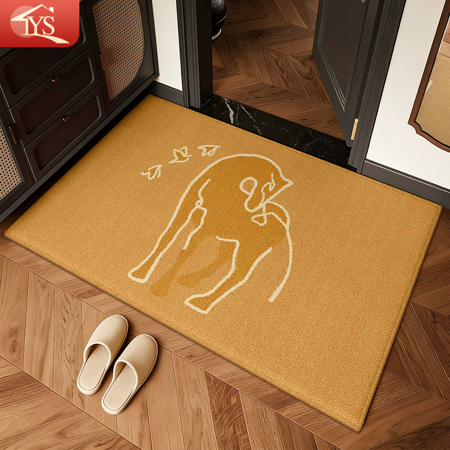 入户门地垫家用门垫中古进门脚踏垫门口专用防滑耐脏马年新年地毯,居家布艺,入户地垫,淘宝优惠券,粉丝福利购,淘宝优惠卷