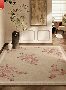 新中式入户门地垫进门门垫门口玄关防滑脚踏垫高级感除尘耐脏地毯