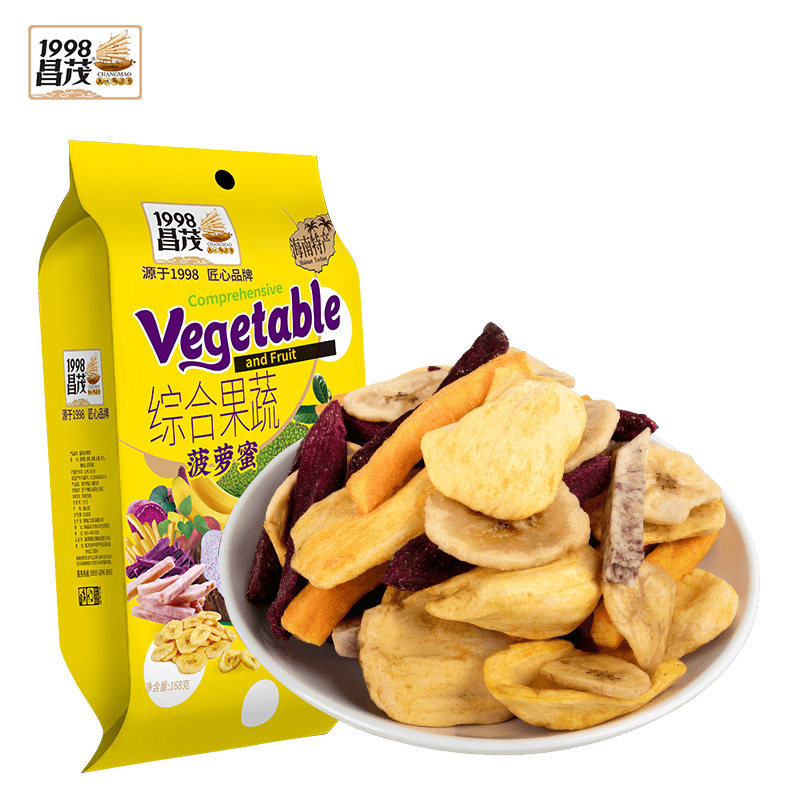 昌茂综合蔬果干菠萝蜜香蕉片袋装健康零食果蔬干营养蜜饯果脯小吃