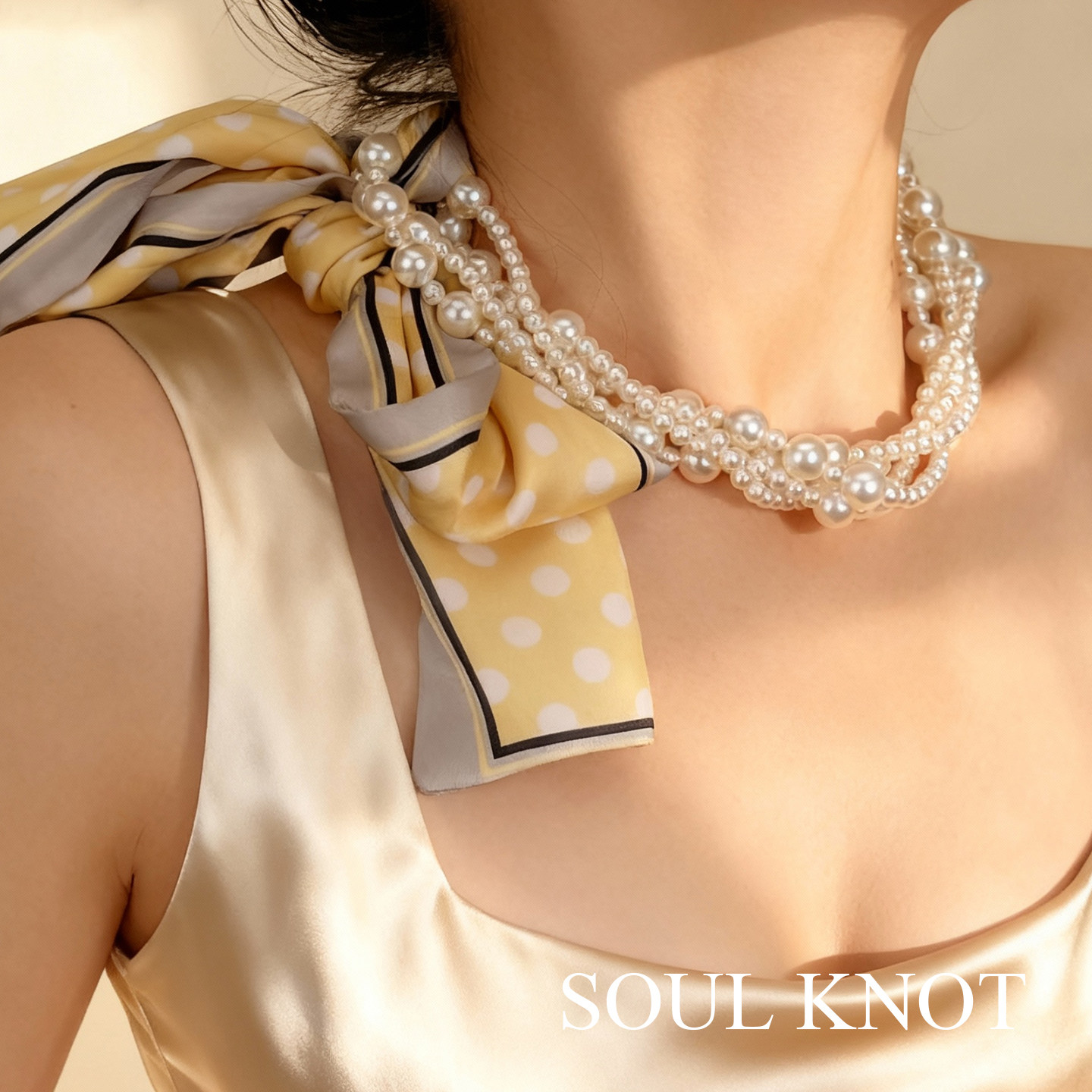 S家澳白色长款珍珠项链女毛衣链高级感2025新款双层多层叠戴颈链