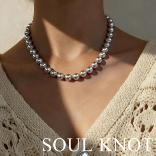 倪妮同款 真多麻小米珠叠戴满天星项链高级进口施家定制 KNOT SOUL