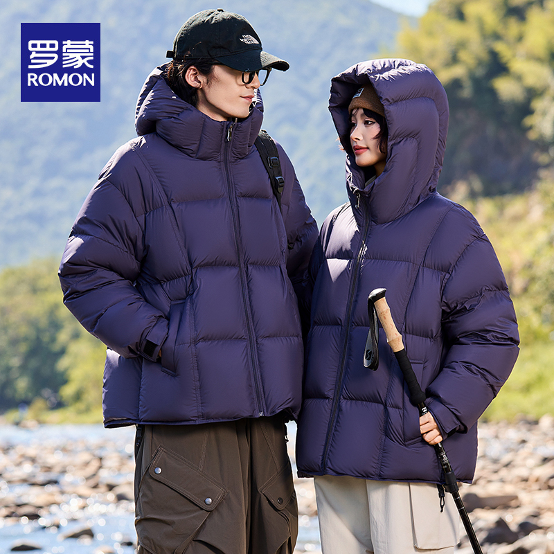 【203g高充绒量】罗蒙羽绒服男女
