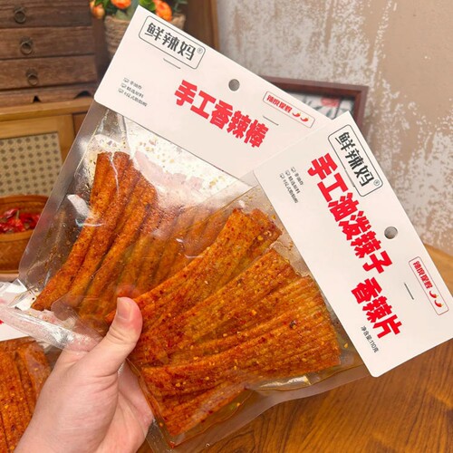 鲜辣妈手工辣条香辣棒香辣片辣条