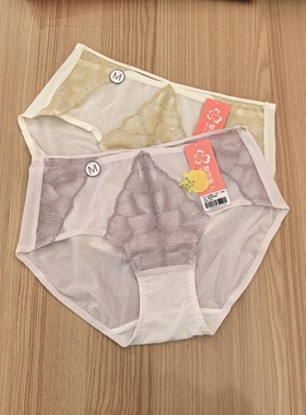 都市丽人LPC9C5中腰蕾丝内裤新款普拉提聚拢文胸配套蕾丝三角裤