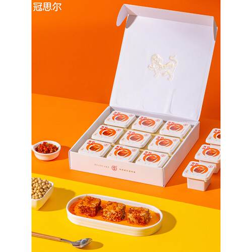 必洽有机豆腐乳送礼盒袋子湖南特产香辣开胃下饭菜茶油腐乳家庭装