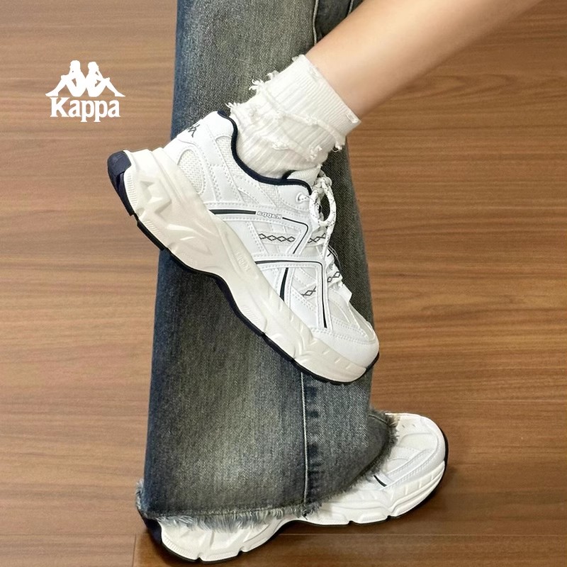 Kappa厚底增高老爹鞋子