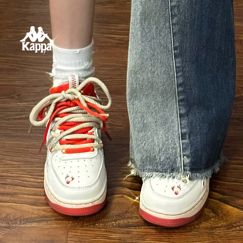 Kappa女鞋嘲风龙年限定小白鞋女