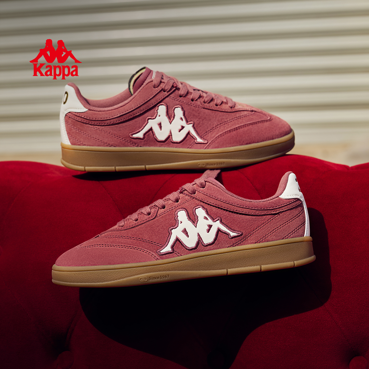 Kappa复古德训鞋女休闲运动板鞋