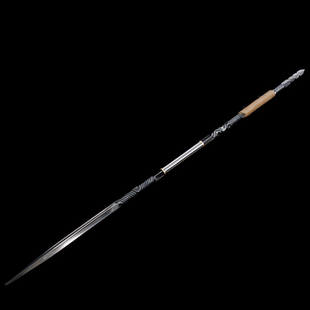 一体四棱锥破甲长枪可拆装 轴承钢扭转淬火收藏冷兵器实心未开刃