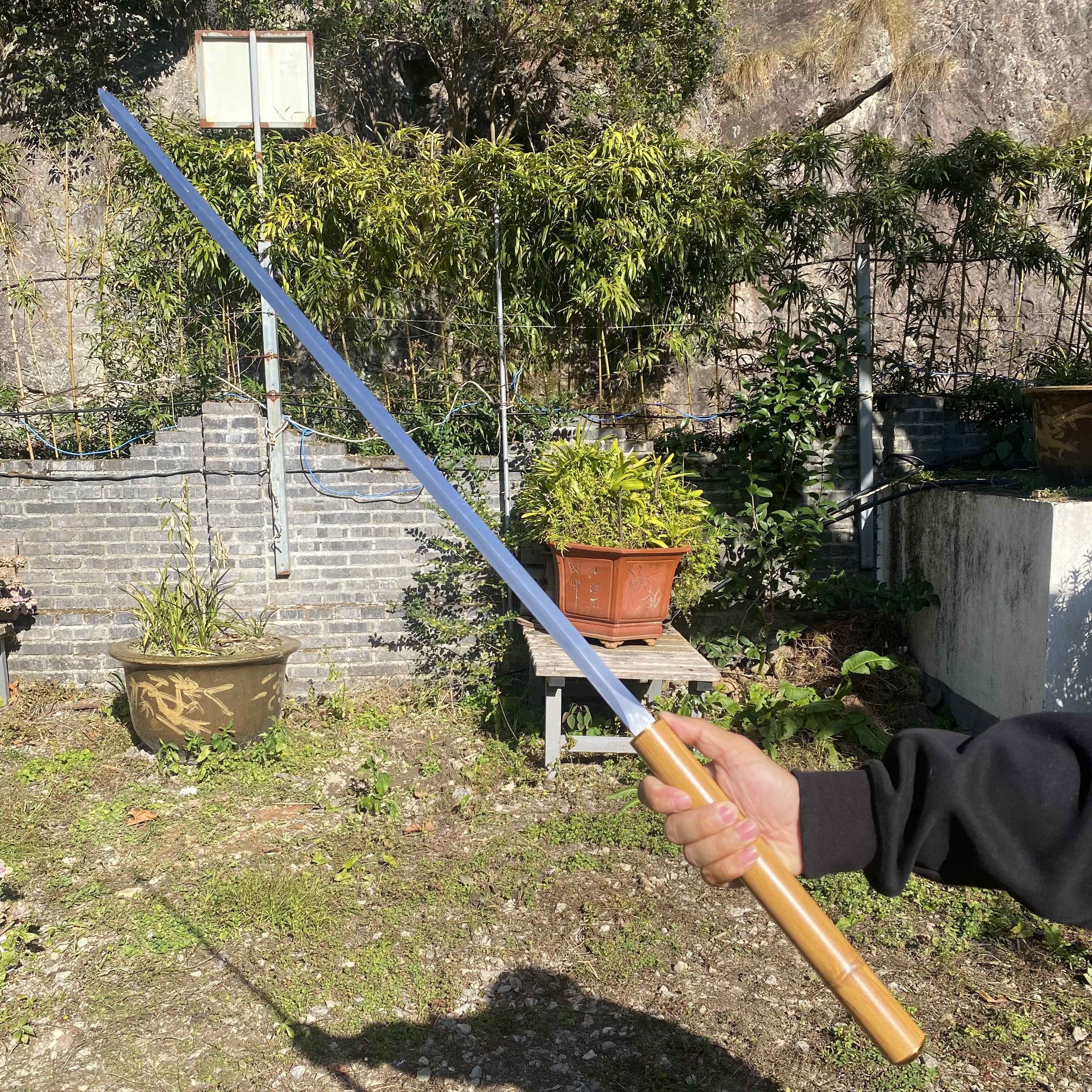 竹中剑高性能猛钢防竹文玩一体细剑户外拐杖宝剑冷兵器摆件未开刃,特色手工艺,刀剑,淘宝优惠券,粉丝福利购,淘宝优惠卷