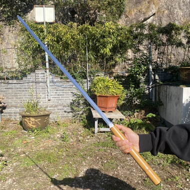 竹中剑高性能猛钢防竹文玩一体细剑户外拐杖宝剑冷兵器摆件未开刃