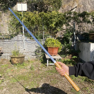 竹中剑高性能猛钢防竹文玩一体细剑户外拐杖宝剑冷兵器摆件未开刃