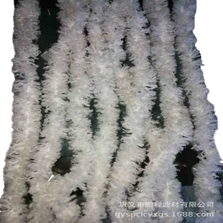 水族水质过滤水草式纤维生物填料 制药厂污水过滤池用生物绳填料
