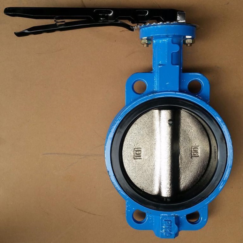 手柄对夹蝶阀 涡轮法兰蝶阀 涡轮对夹蝶阀 D71X-16硬密封通风蝶阀