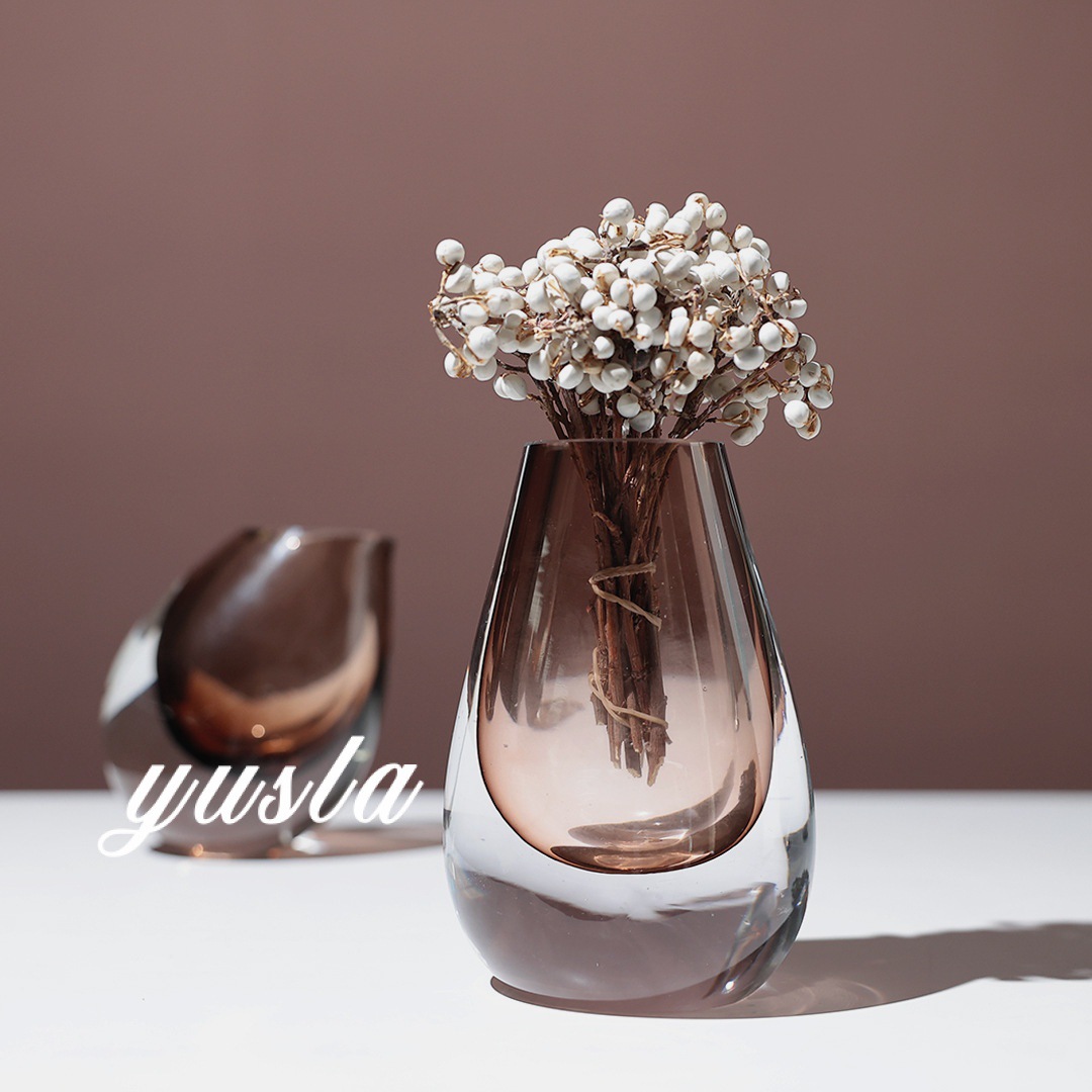 简约现代客厅茶几插干花瓶餐厅吧台柜酒店别墅样板间摆件软装饰品