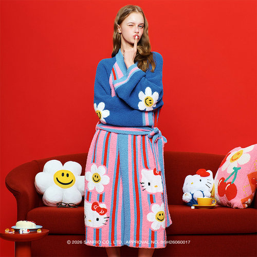 HelloKitty联名系带浴袍
