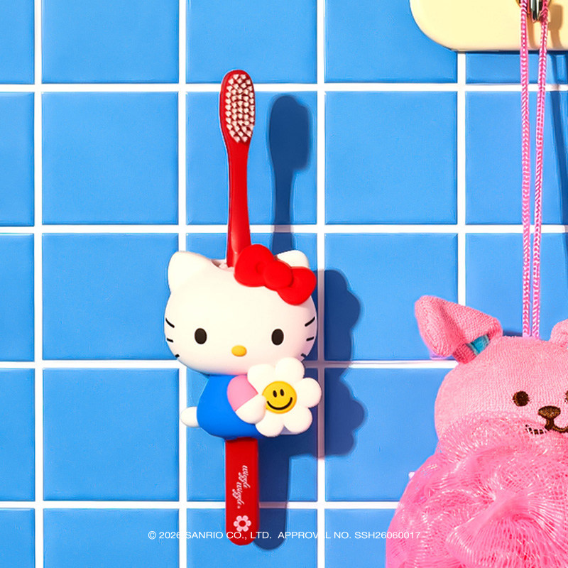 wigglewiggle&Hello Kitty卡通牙刷架壁挂式牙具座浴室收纳架可爱