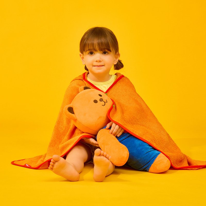 wigglewiggle斗篷宝宝浴巾礼盒装