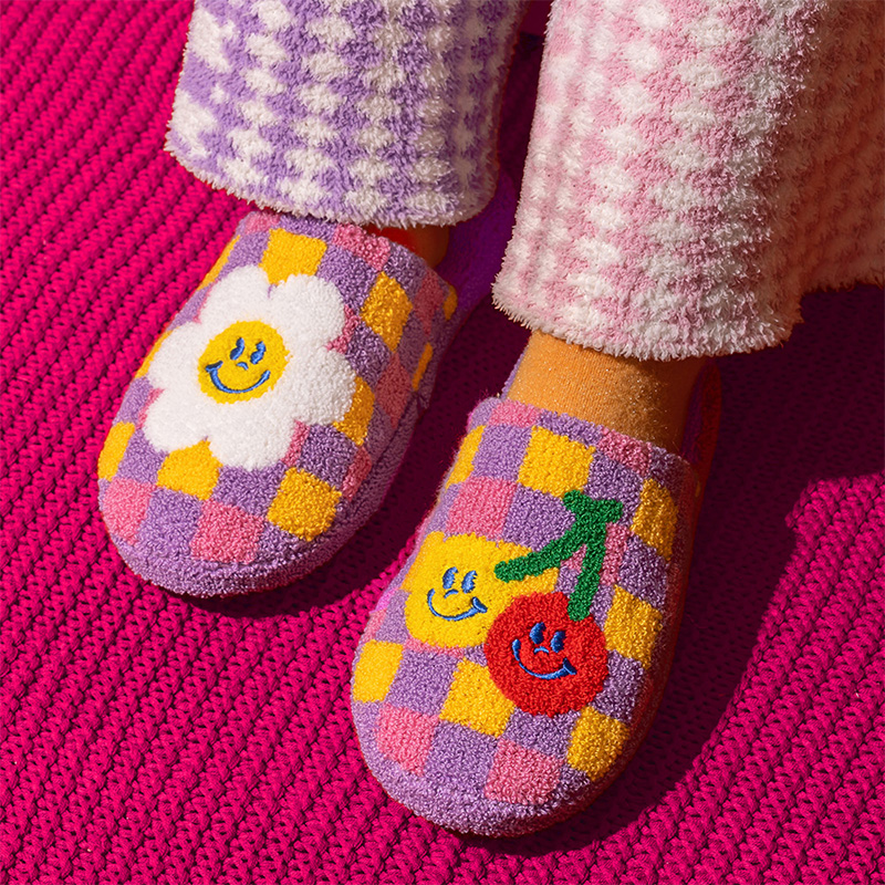 wiggle wiggle拖鞋女家用情侣室内家居韩版春季棉保暖防滑拖鞋