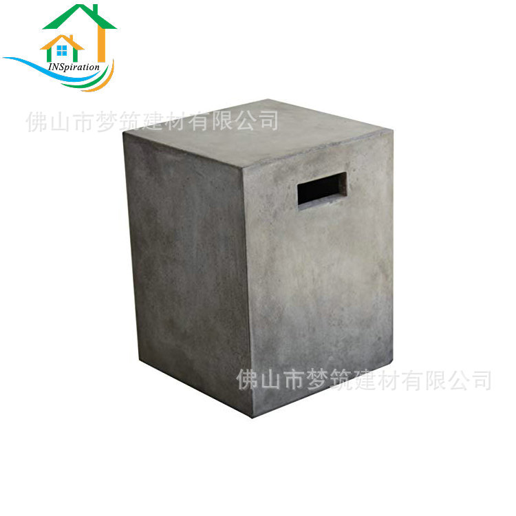 定造清水混凝土城市景观异型坐凳  露台GRC水泥茶几凳 户外景观椅