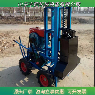 厂家生产自行走链式夯土机 建房修路地基夯实机 柴油自走打夯机