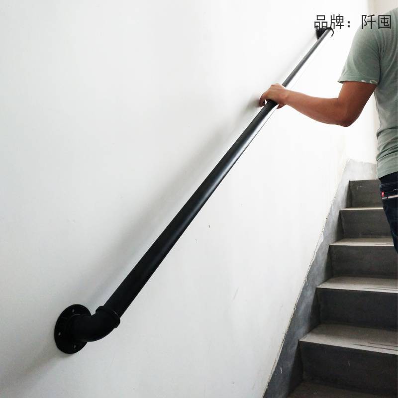 靠墙拉手楼梯扶手极简护栏通道走廊简约铁艺把手残疾老人防滑扶手