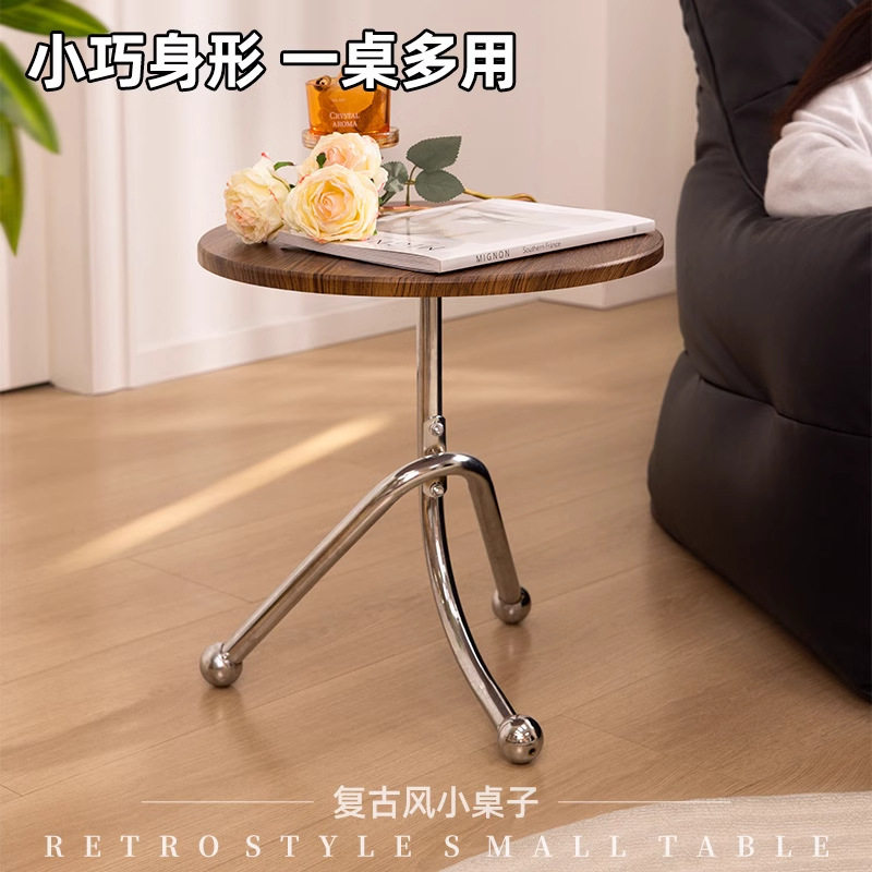 北欧卧室铁艺床头柜窄款简约现代家用轻奢床头置物架床边柜小边几图片