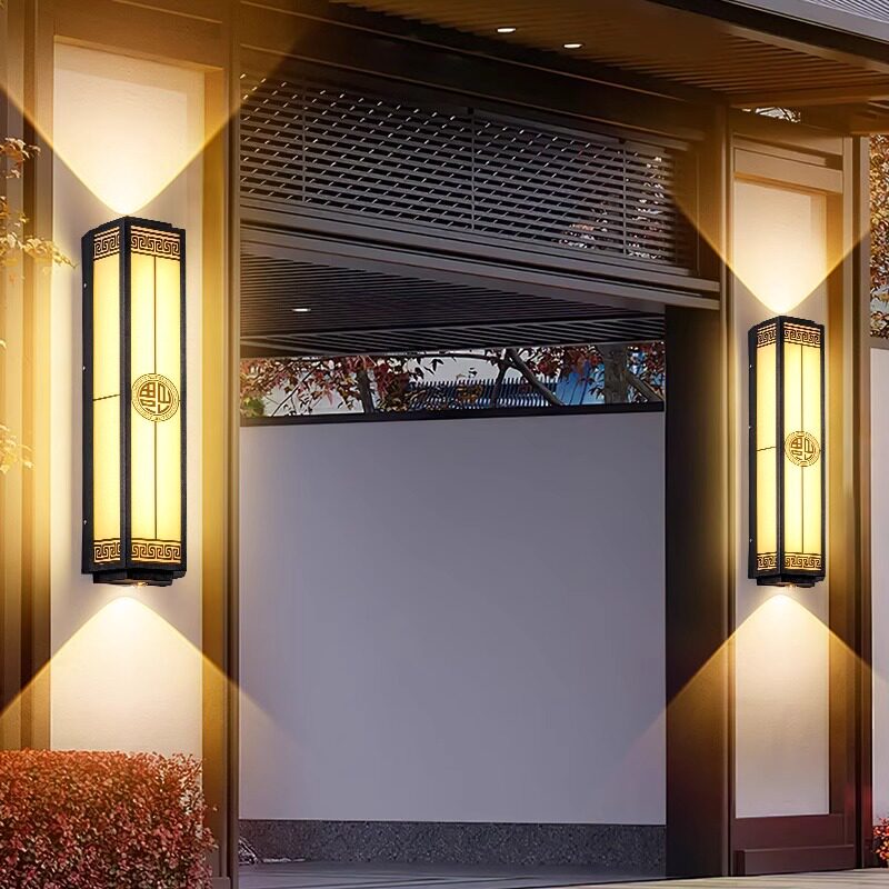 户外壁灯防水酒店花园灯大门两侧外墙灯室外新中式阳台灯门柱灯