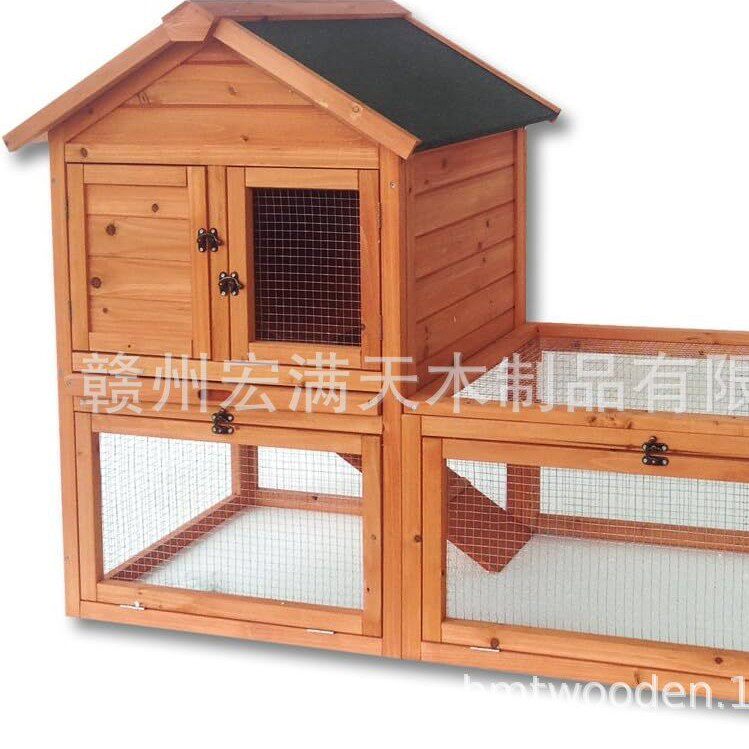 户外大号木制鸡笼鸡窝鸡别墅木制兔笼兔子窝兔别墅鸽子笼猫别墅笼
