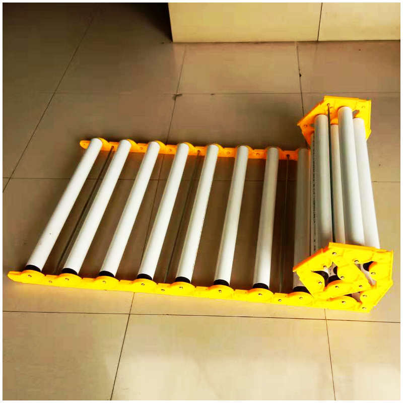 PVC输送梯滚筒梯货柜车卸货便携轻型可折叠式流水线输送设备滑梯