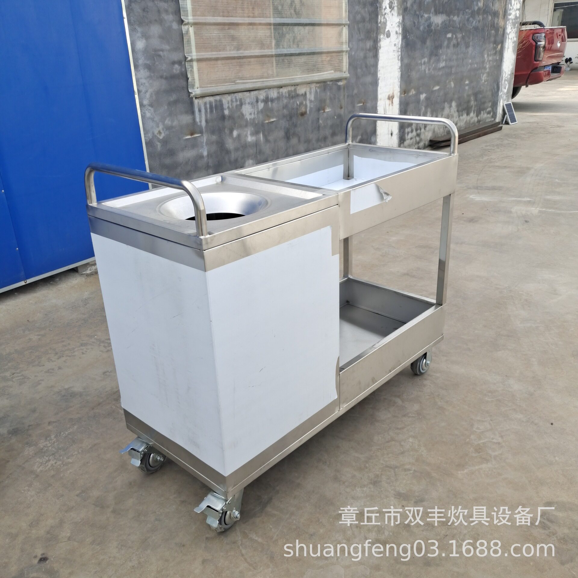 供应不锈钢推残车 学校食堂推残车 推残车图片 推残车厂家