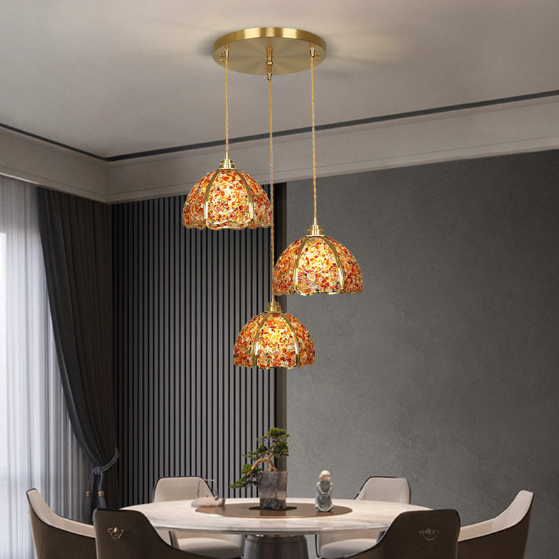 餐厅灯2023年新款水晶吊灯轻奢现代简约长条北欧餐桌吧台饭厅灯具