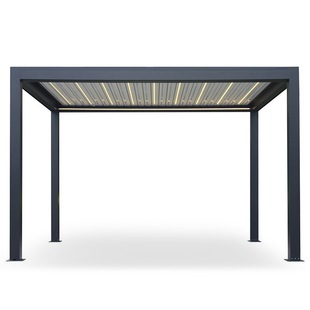 阳台小屋组装 露天台楼顶帐篷百叶凉亭农村仿古建造景铝合金凉亭