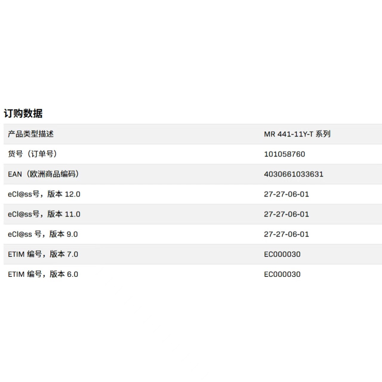 施迈赛  ?MR 441-11Y-T  101058760    SCHMERSAL