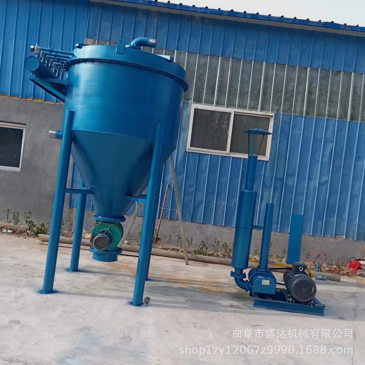 武汉市集装箱卸灰装车气力抽灰机 脉冲气动输送机沙克龙吸粮机