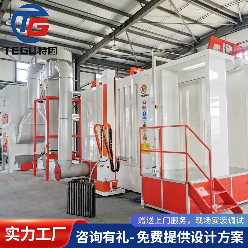 工艺品喷涂设备生产线大型喷塑设备流水线工艺品静电喷塑设备