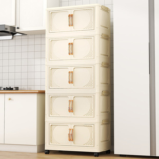 超大80面宽成人儿童衣物小衣柜被子冬衣收纳柜免组装折叠式置物架