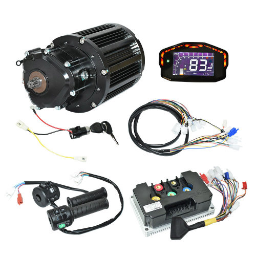 PMSM永磁无刷全顺中置4000W QS138 90H V3电摩改装中驱电机套件