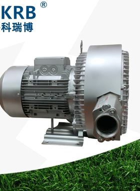 泰兴销售2RB720 4KW双级高压风机小龙虾螃蟹塘增氧打氧漩涡式气泵
