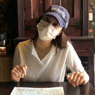 2025 郑秀晶同款 衣服透气白色POLO领毛线针织衫 女罩衫 上衣春夏新款