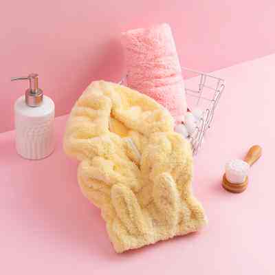 uchino内野干发帽舒芙蕾小兔子干发帽蓬松柔软吸水透气家用干发巾