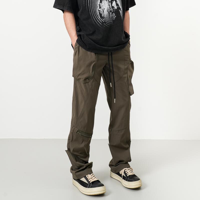 RAIN EDM美式高街机能工装户外冲锋裤vibe潮牌口袋直筒休闲裤子男
