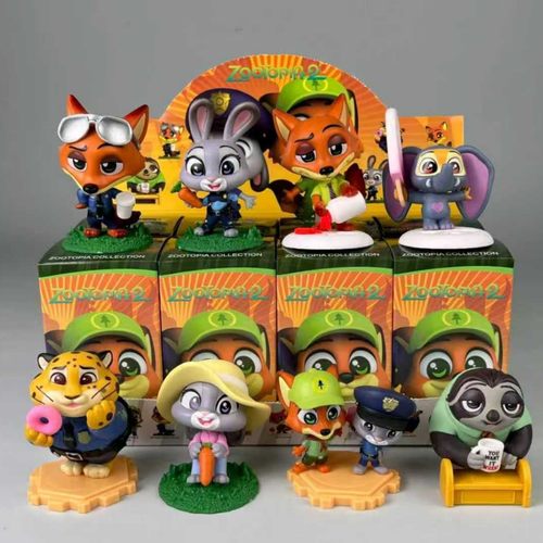 疯狂动物城摆件盲盒全角色造型潮玩公仔可爱桌面装饰收藏摆件盲盒